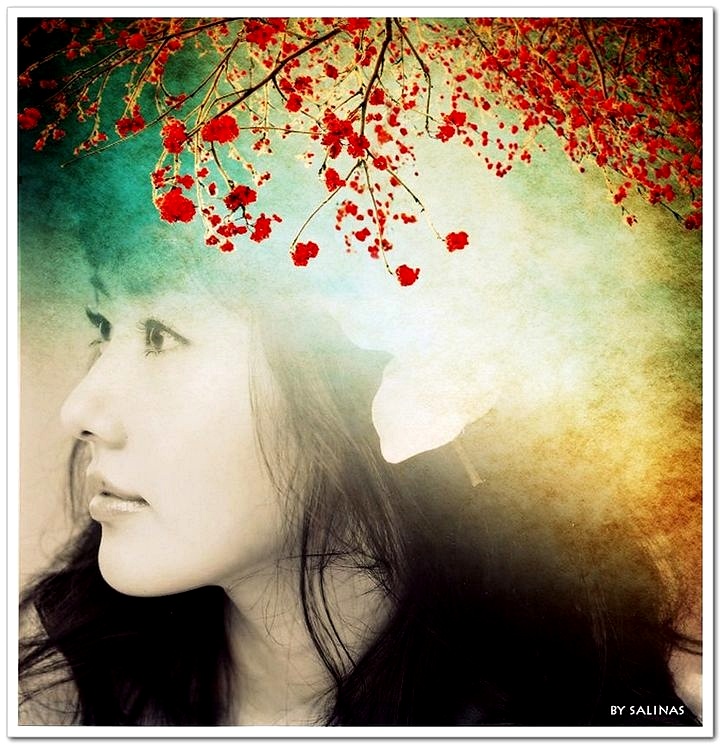 【習作簿】水墨青花  何懼剎那芳華